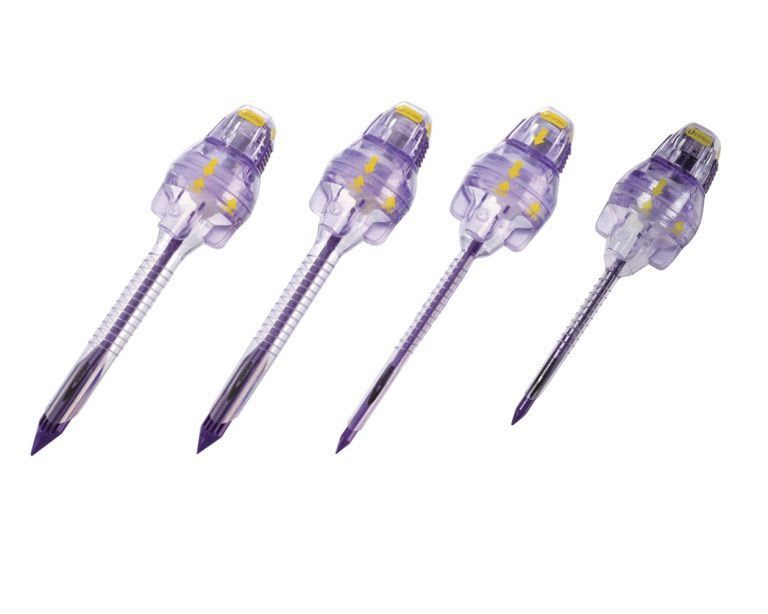 Laparoscopic trocar / with insufflation tap / with obturator / bladeless PS347xULT series, PS346xULT series Purple Surgical