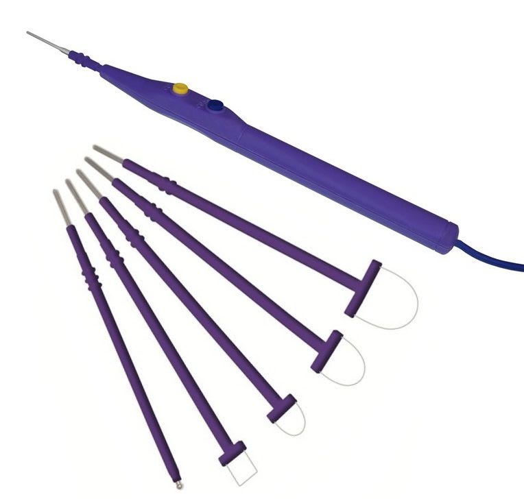 Electrosurgical unit electrode / disposable PS5555 Purple Surgical