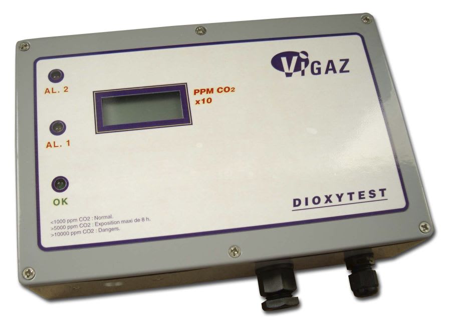Atmosphere carbon dioxide analyzer 10 - 10 000 ppm CO2 | DIOXYTEST II VIGAZ