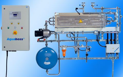 Hemodialysis water treatment plant / hot water rinse / reverse osmosis 9 W, 18 kW | Aquaboss® SMART 10/20 Lauer Membran Wassertechnik