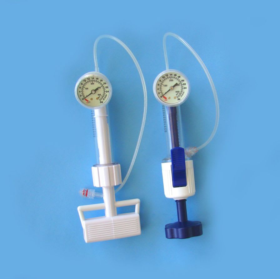 Manual balloon catheter pump INDEFLATOR Medi Syst