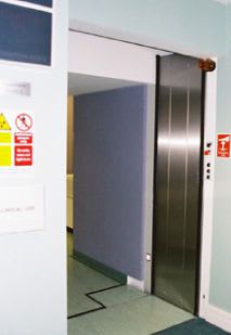 Hospital door / laboratory / sliding / automatic DIB Radioprotection