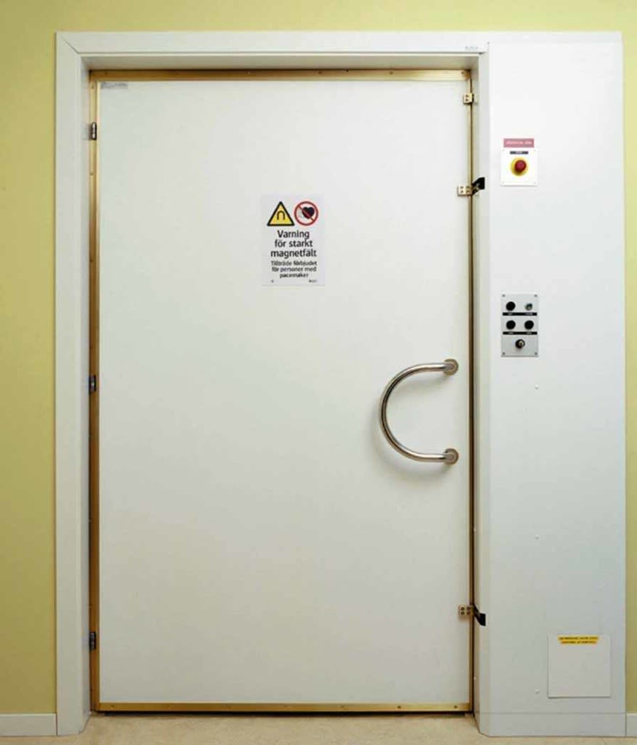 Automatic door / swinging / RF-shielded / for MRI IMEDCO