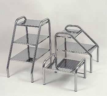 Stainless steel step stool Agencinox