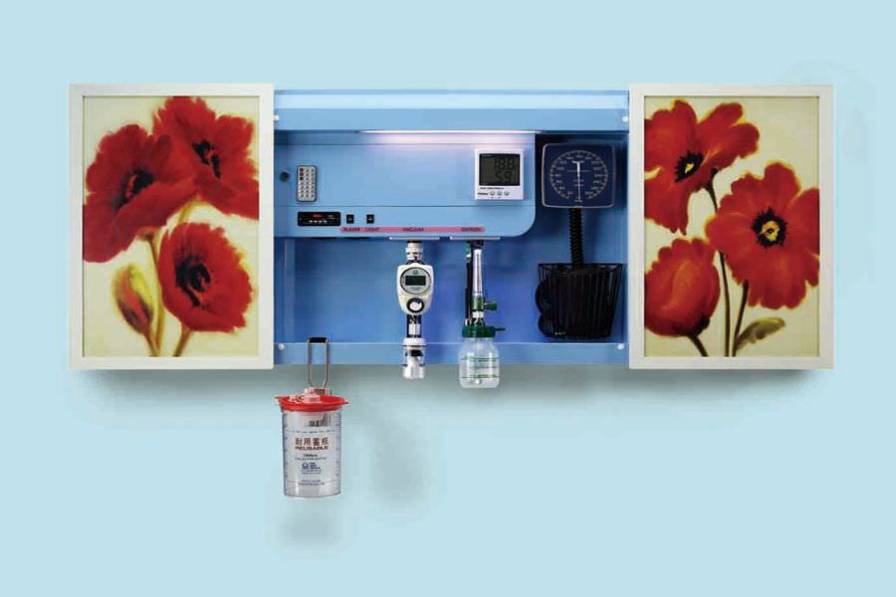 Wall-mount supply unit / with plug sockets Pacific Hospital Supply