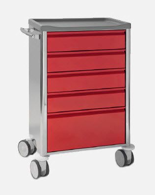 Dressing trolley / stainless steel CR.1589 JMS Mobiliario Hospitalar