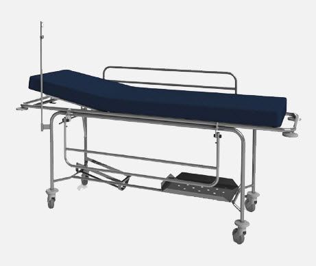 Transport stretcher trolley / mechanical / 2-section MA.1725 JMS Mobiliario Hospitalar