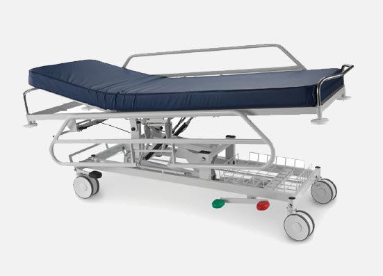 Transport stretcher trolley / height-adjustable / hydraulic / 2-section mA.1790 JMS Mobiliario Hospitalar