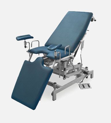 Gynecological examination chair / electrical / height-adjustable / on casters DV.1675 JMS Mobiliario Hospitalar