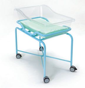Hospital baby bassinet / on casters / transparent 19-FP649 VERNIPOLL SRL