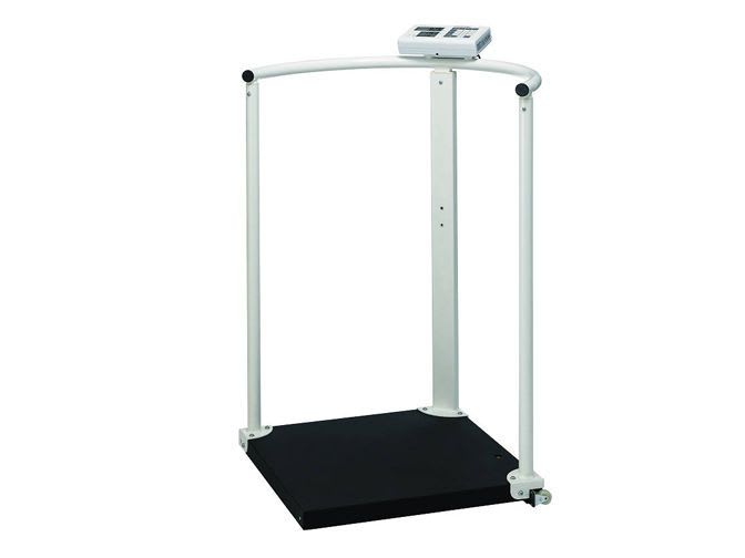 Electronic patient weighing scale / with safety handrail / with BMI calculation 300 kg | MS2504 Charder Electronic