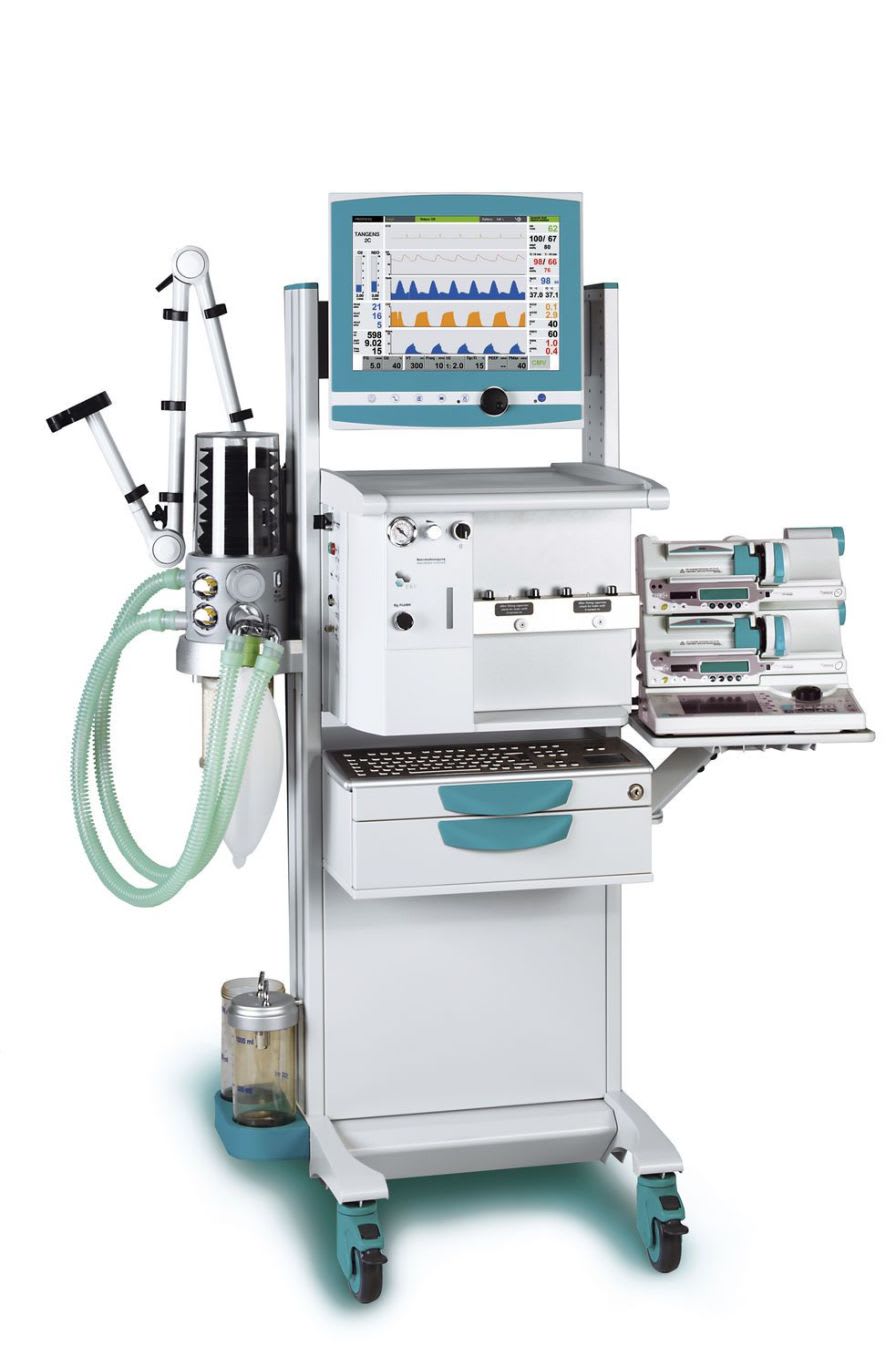 Anesthesia workstation with electronic gas mixer / xenon-compatible TANGENS 2C XE EKU Elektronik