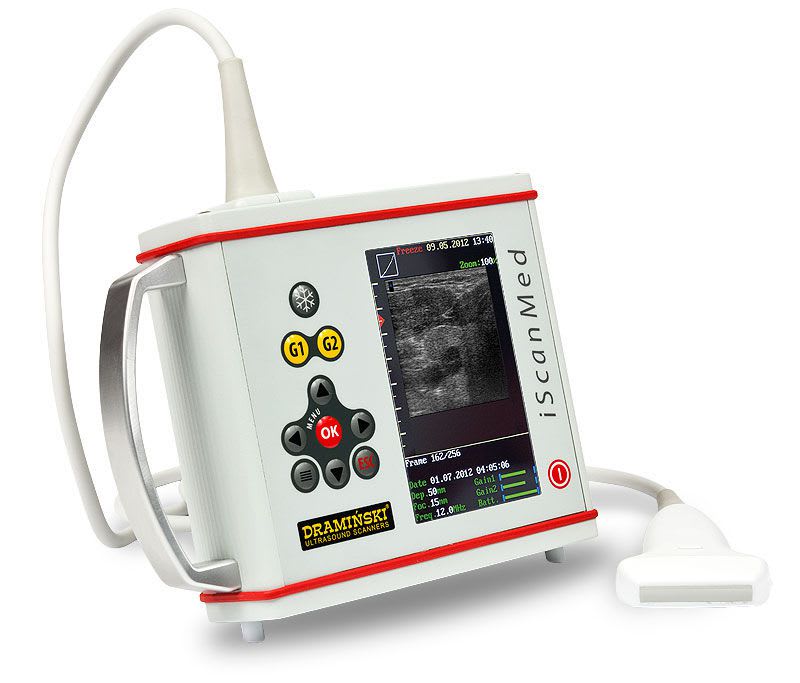 Hand-held ultrasound system / for multipurpose ultrasound imaging iScan MED DRAMINSKI