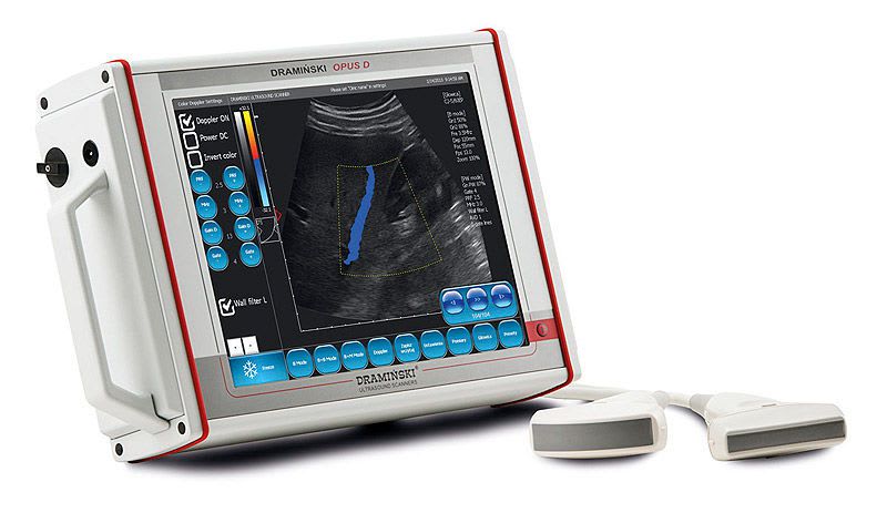 Portable ultrasound system / for multipurpose ultrasound imaging / touchscreen OPUS D DRAMINSKI