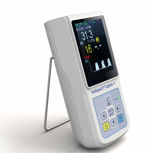 Carbon dioxide monitor hand-held VetSpecs®Capno+ VetSpecs
