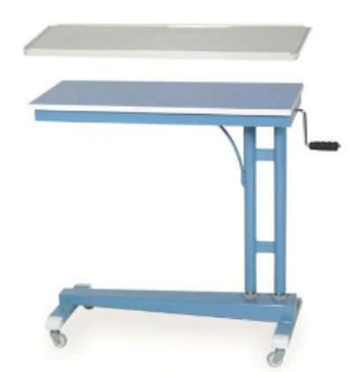 Height-adjustable overbed table / on casters K059 Kenmak Hospital Furnitures