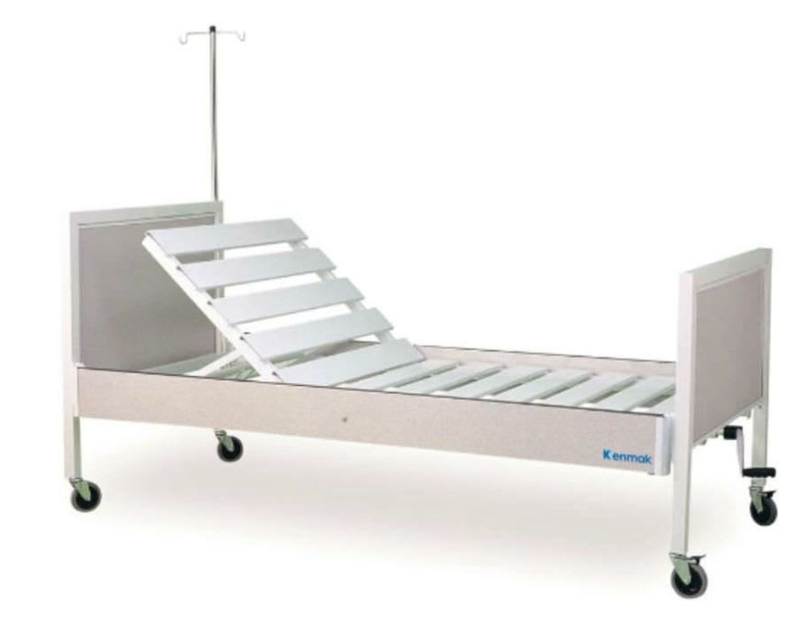 Hospital bed / on casters / 2 sections K007 - T Kenmak Hospital Furnitures