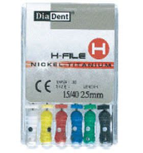 Hedstrom endodontic file Nickel-Titanium DiaDent Group International