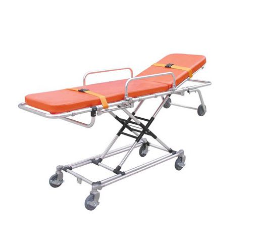 Emergency stretcher trolley / height-adjustable / mechanical / 2-section MOBI-3G mobimedical Supply.com