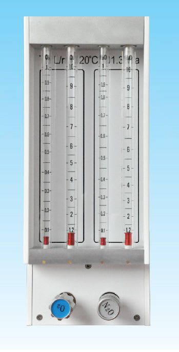 Anesthesia gas blender / N2O / O2 / with dual flow meter tubes FA-010 CM-CC CO., LTD