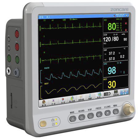 Compact multi-parameter monitor / transport / wireless 12.1 " TFT | PM-7000C Zoncare Electronics