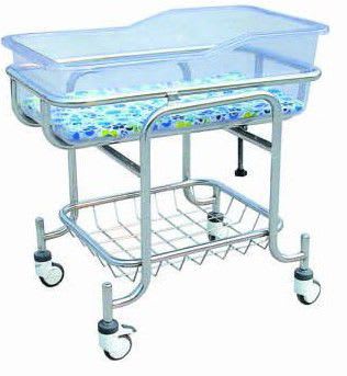Stainless steel hospital baby bassinet / transparent D-3 Xuhua Medical