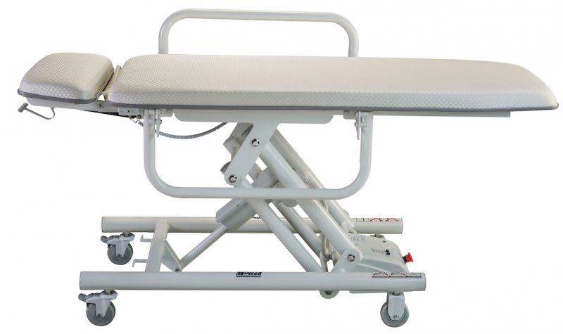 Transport stretcher trolley / height-adjustable / electrical / 2-section 350 Olsen Indústria e Comércio