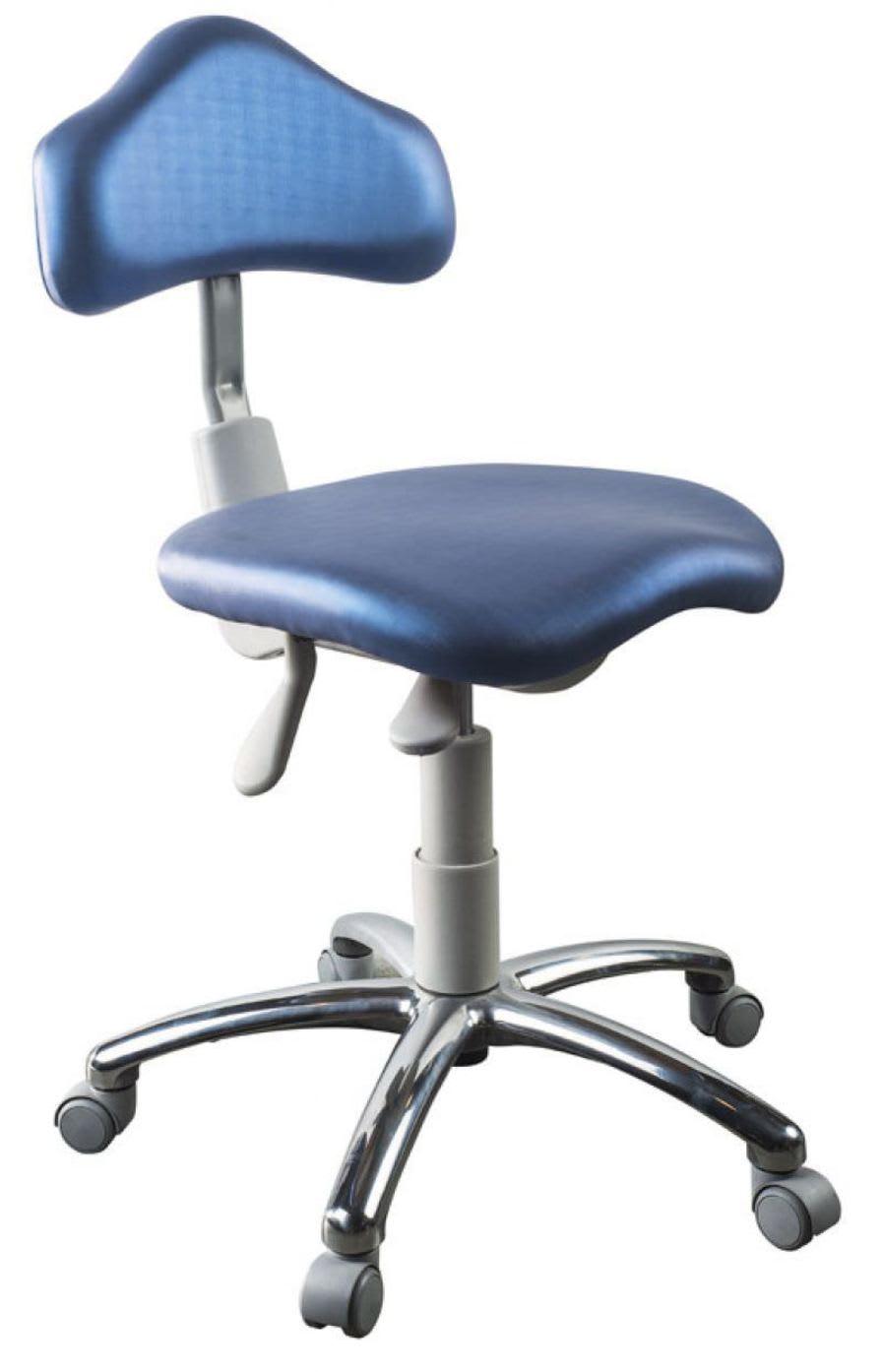 Medical stool / height-adjustable / on casters / with backrest 723 Olsen Indústria e Comércio