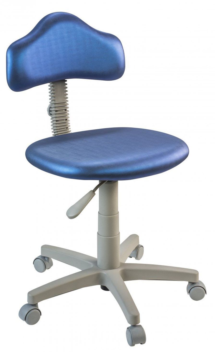 Medical stool / height-adjustable / on casters / with backrest 720 Olsen Indústria e Comércio