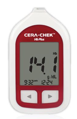 Portable hemoglobin analyzer 5 - 26 g/dl | CERA-CHECK™ Hb Plus CERAGEM Medisys
