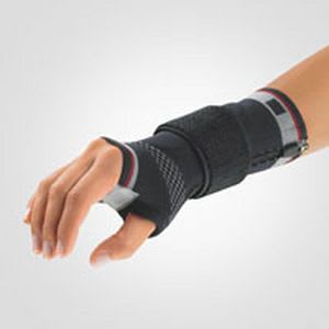 Wrist sleeve (orthopedic immobilization) / with medio-carpal pad / with thumb loop Select ManuZip® Volar BORT Medical