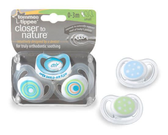 Anatomical infant pacifier / silicone C-AIR™ tommee tippee