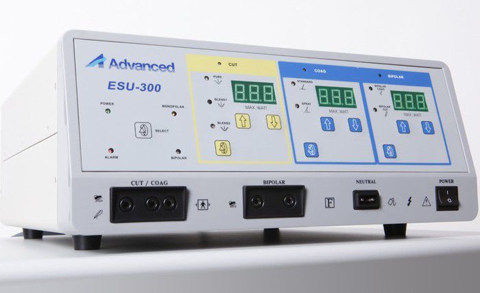 Electrosurgical and ultrasonic cutting and coagulation generator (thermofusion) ESU-300 Advanced Instrumentations