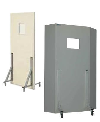 X-ray radiation protective shield / mobile / with window P-PM Cablas