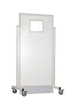 X-ray radiation protective shield / mobile / with window Ray-Bar Engineering Corporation