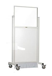 X-ray radiation protective shield / mobile / with window 1.58mm Ray-Bar Engineering Corporation