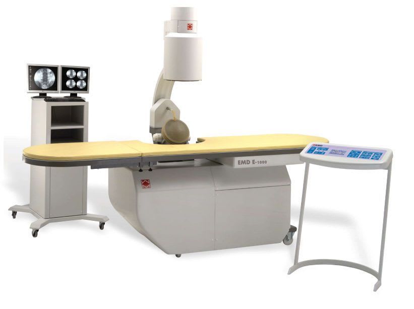 Extracorporeal lithotripter / with lithotripsy table / with C-arm EMD E-1000 EMD Medical Technologies