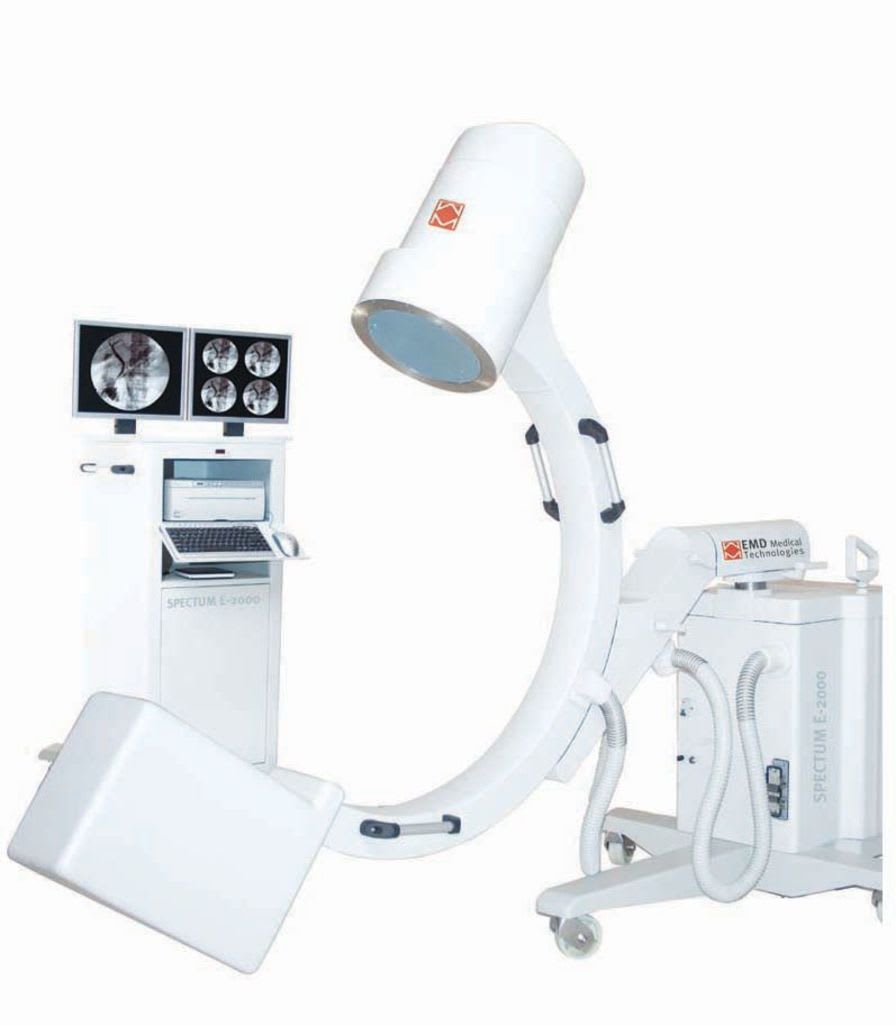 Mobile C-arm / with video column SPECTUM E-2000 EMD Medical Technologies