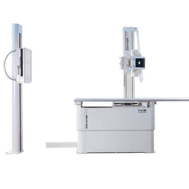 Radiography system (X-ray radiology) / digital / for multipurpose radiography / with vertical bucky stand Covator DR Delft DI