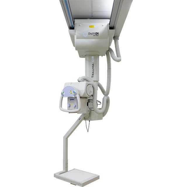 Radiography system (X-ray radiology) / digital / for multipurpose radiography / with tube-stand Trauma DR Delft DI