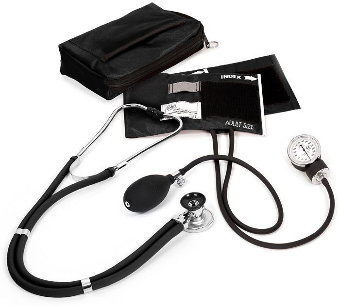 Cuff-mounted sphygmomanometer / with stethoscope A2 Prestige Medical
