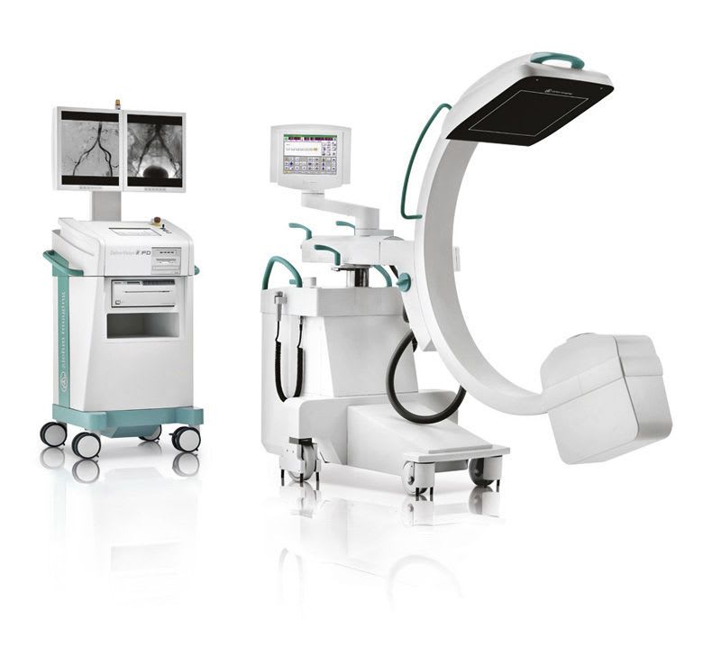 Mobile C-arm / with flat panel detector / with video column Ziehm Vision RFD Ziehm Imaging
