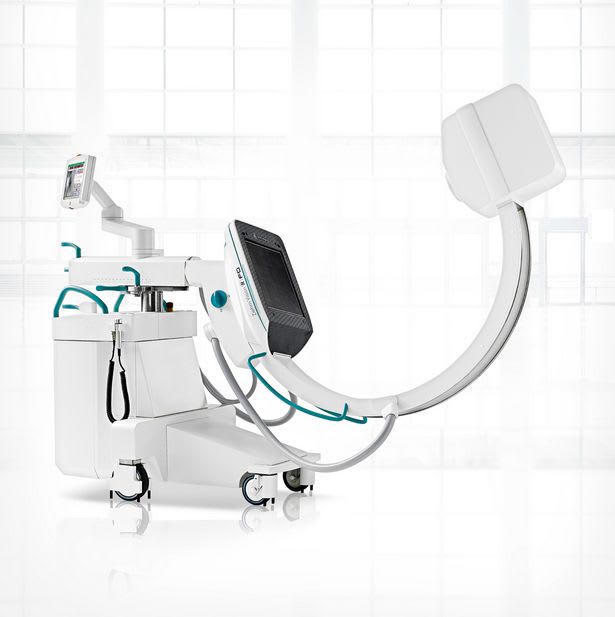 Mobile C-arm / with flat panel detector / with video column Ziehm Vision RFD Hybrid Edition Ziehm Imaging