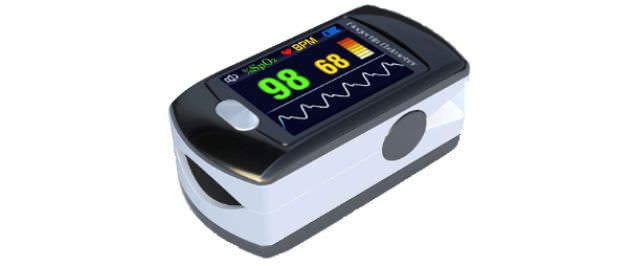 Compact pulse oximeter / fingertip / wireless SHL Telemedicine
