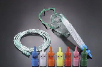Oxygen mask / facial / PVC / Venturi 22 mm Ø | VM-98010, VM-98020 Besmed Health Business