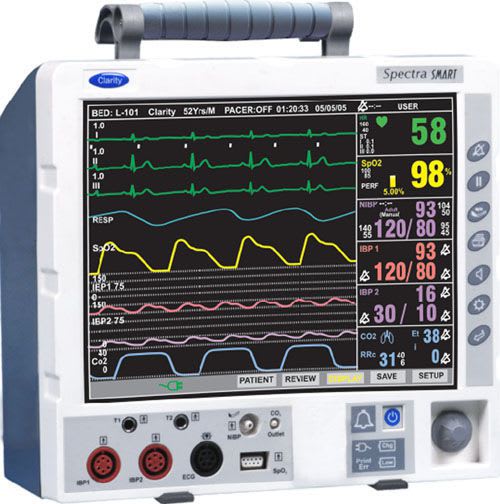 Compact multi-parameter monitor / transport SPECTRA SMART Clarity Medical