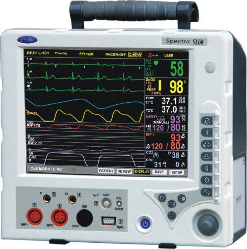 Compact multi-parameter monitor / transport SPECTRA SLIM Clarity Medical