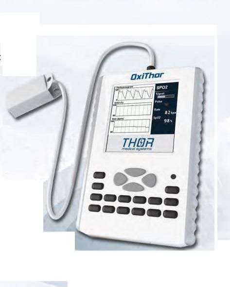 Pulse oximeter with separate sensor / handheld OXITHOR THOR