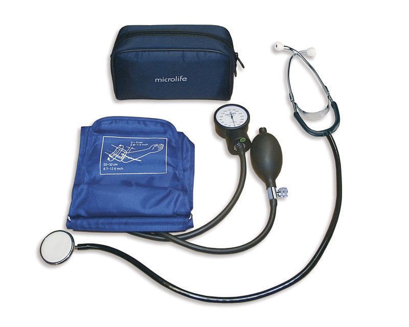 Cuff-mounted sphygmomanometer / with stethoscope AG1-20 Microlife