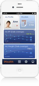 Patient data management iOS application MyVitals iHealth